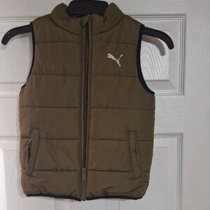 Puma Olive Puffer Vest